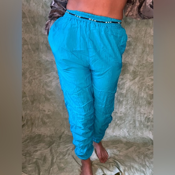 Bright Blue Mureli Swishy Joggers - Picture 1 of 4